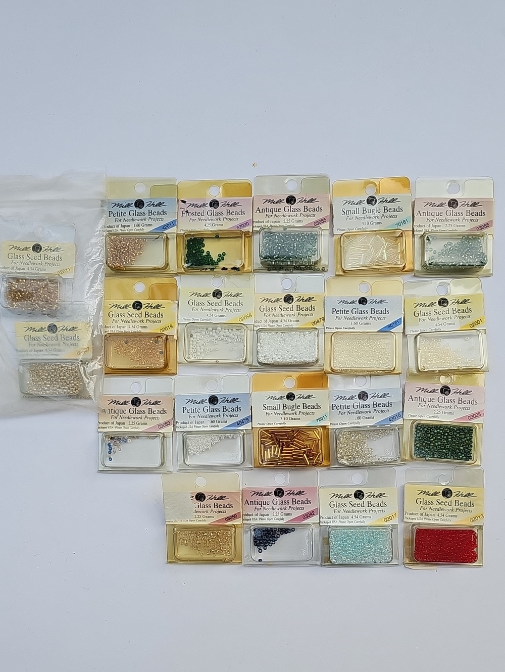Decluttering Destaching Lot Of Crafting Beads Sealed And Opened Seed Glass Beads